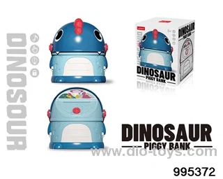 Dinosaur piggy bank in color box