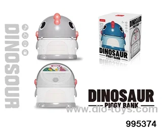 Dinosaur piggy bank in color box