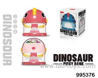 Dinosaur piggy bank in color box