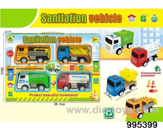 Return force Sanitation truck in window box