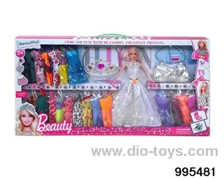 Barbie doll suit in window box