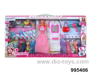 Barbie doll suit in window box