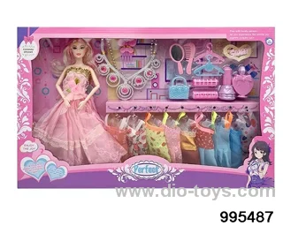 Barbie doll suit in window box