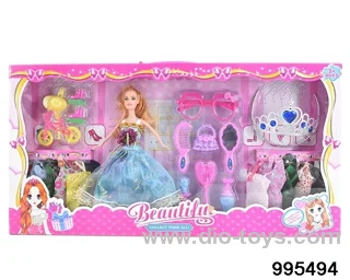 Barbie doll suit in window box