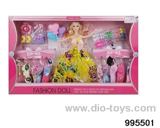 Barbie doll suit in window box