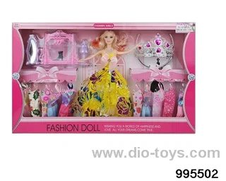 Barbie doll suit in window box