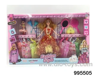 Barbie doll suit in window box