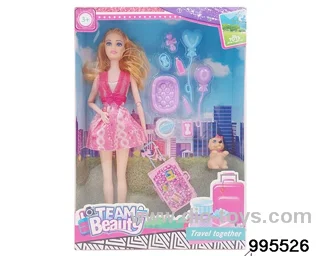 Barbie doll suit in window box