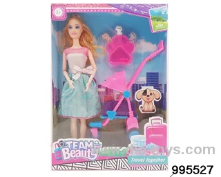 Barbie doll suit in window box