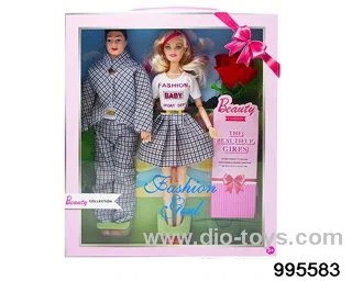 Barbie doll suit in window box