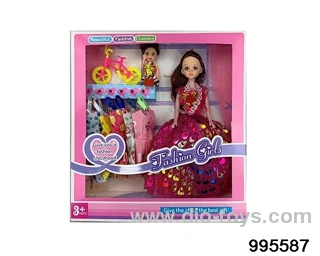 Barbie doll suit in window box