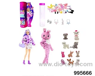 Barbie doll suit in bottle