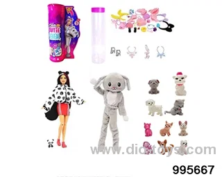 Barbie doll suit in bottle