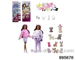 Barbie doll suit in bottle