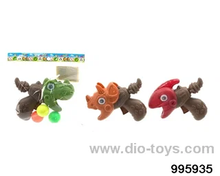 Dinosaur table tennis gun in opp bag