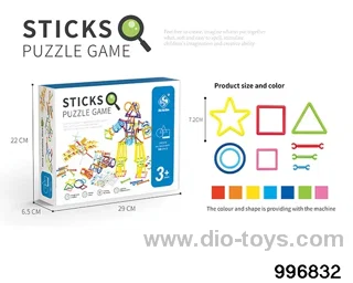 Building block toy in color box