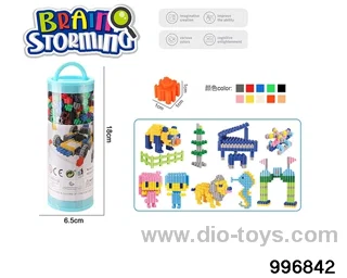 Building block toy in PVC Tin