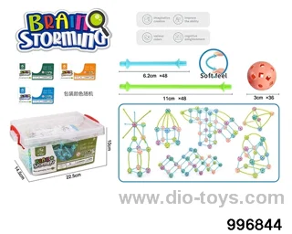 Building block toy in Ming benzene box