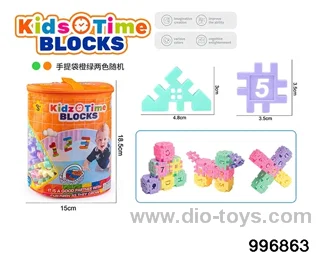 Building block toy in Hand bag