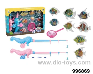 Transparent fishing in color box