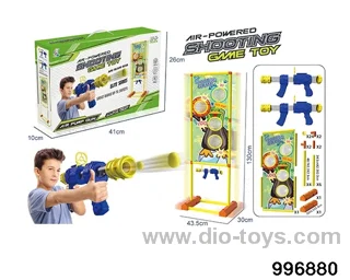 Move two guns to hit me duck target in color box