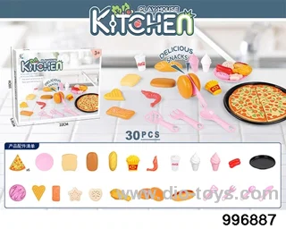 Western food+pizza in color box