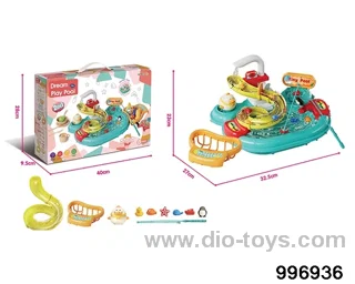 Electric water outlet children's water park toys in color box