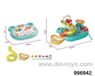 Electric water outlet children's water park toys in paper card