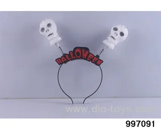 Flash pumpkin skull ghost spring head buckle in opp bag