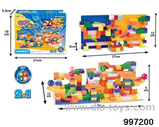 2-in-1 puzzle slide block (172PCS) in color box