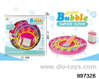 Bubble ring (pink) with 1 bottle of 500ML bubble water in window box