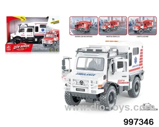 friction ambulance with light/sound