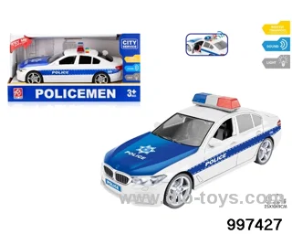 1:16 friction police car with light/sound