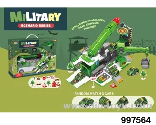 2 in 1 multifunctional deformational storage military truck parking lot with sound and light