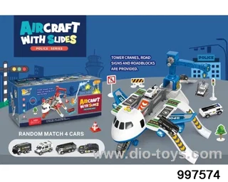 2-in-1 multifunctional deformational storage inertial airplane parking lot with sound and light
