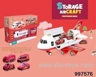 large-sized storage inertial airplane with sound and colorful flashing lights