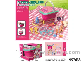 beauty set picnic basket in window box