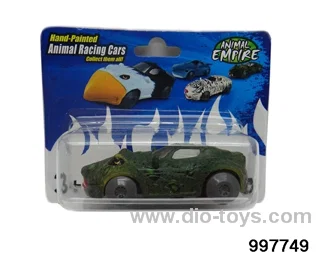 Friction/Pull Back Animal Sport Car- Snake in Blister card