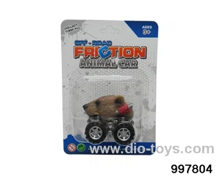 Inertia/Return Animal Cart - Brown Bear in Blister card