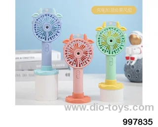Cute cow handheld fan spray+base bracket in color box