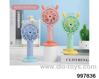 Cute deer handheld fan spray+base bracket in color box