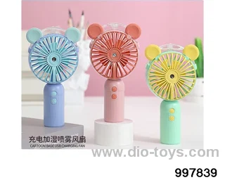Cute mouse hand-held spray fan in color box