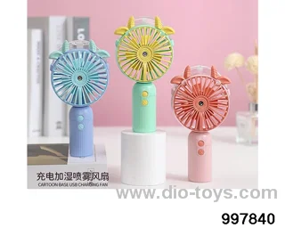 Cute cow handheld spray fan in color box
