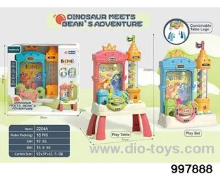 Little dinosaur ball catcher in window box