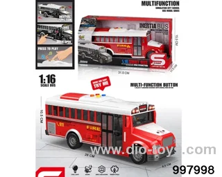 friction fire truck with light/sound