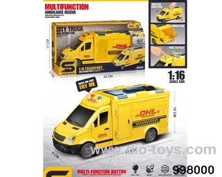 friction mail truck with light/sound