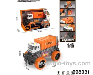 1:16 friction truck with light/music