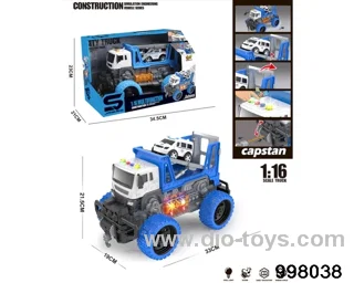 1:16 friction truck with light/music