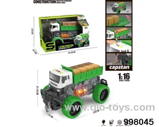 1:16 friction truck with light/music