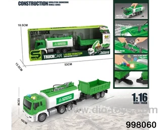 1:16 friction truck with light/music/spray water
